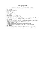 Đề thi vào THPT môn Toán -6