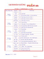 Giáo án ló­p 2 tuần 26(CKT)