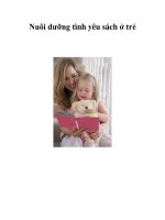 Nuôi dưỡng tình yêu sách ở trẻ pps
