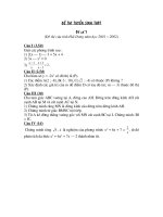 Đề thi vào THPT môn Toán -7