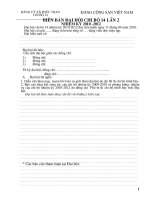 Bien ban dai hoi chi bo NK2008-2010