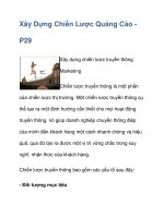 Xây Dựng Chiến Lược Quảng Cáo P29 pps