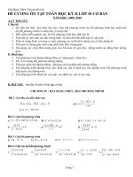 Đề cương ôn tập hk 2 10CB