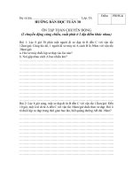 Hướng dẫn học tuần 30