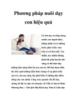 Phương pháp nuôi dạy con hiệu quả ppt