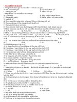 TRẮC NGHIỆM ÔN THI ĐẠI HỌC MÔN SINH 12 CÓ ĐÁP ÁN pptx