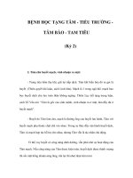 BỆNH HỌC TẠNG TÂM - TIỂU TRƯỜNG TÂM BÀO - TAM TIÊU (Kỳ 2) docx