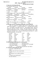 Đề tham khảo Anh_9 HK II số 10