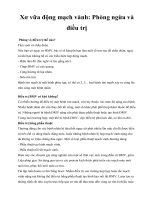 Xơ vữa động mạch vành: Phòng ngừa và điều trị potx