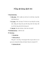 Giáo án Hoá 8 - Nồng độ dung dịch (tt) ppt