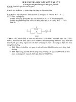 đề kiểm tra HKI môn lý 9