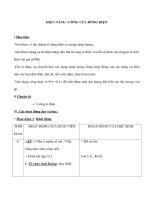 Vật lý 9 - ĐIỆN NĂNG –CÔNG CỦA DÒNG ĐIỆN docx