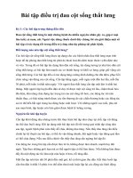 Bài tập điều trị đau cột sống thắt lưng pdf