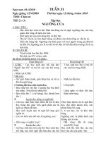 Giao an lop 1 tuan 31