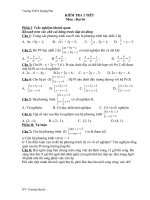 Kiểm tra 1 tiết - Đại số lớp 9 pptx