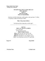 ĐỀ THI HỌC KÌ II . NH 2009.2010