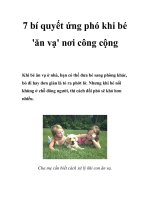 7 bí quyết ứng phó khi bé ''''ăn vạ'''' nơi công cộng Khi bé ăn vạ ở nhà, bạn có doc