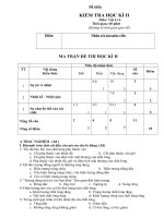 ĐỀ THI HỌC KỲ II_VẬT LÝ 6_ĐỀ CHẴN