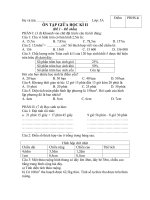 Ôn tập giữa học kì II