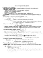 ôn tập thi học kỳ 2 lớp 11 đầy đủ