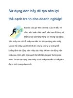 Sử dụng đòn bẩy để tạo nên lợi thế pot