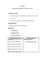 Tài liệu Hoá 9 - Luyện tập - TÍNH CHẤT HOÁ HỌC CỦA OXIT VÀ AXIT ppsx