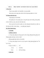 Tài liệu Sinh học 9 - THỰC HÀNH - TẬP DƯỢC THAO TÁC GIAO PHẤN docx