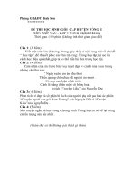 đề thi đáp ánHSG Ngữ văn 9 cấp huyện