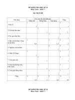 Đề thi Học kỳ II - Môn Toán lớp 7 _ Đề chẵn