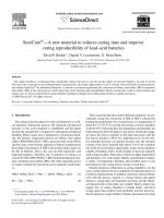A new material to reduces curing time and improve curing reproducibility of lead–acid batteries doc