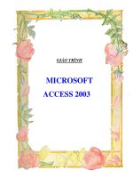 giáo trình access 2003