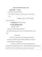 Hoá học 8 - PHƯƠNG TRÌNH HOÁ HỌC (Tiết 2) docx