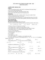 Đề cương Toán 8