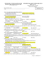 Đề thi học kỳ 2 ban co bản trường Lê Quý Đôn Quảng Trị