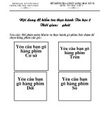 Đề thi Tin lớp 2 kì 2 (08-09)