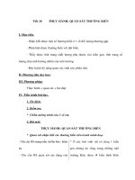 Tài liệu Sinh học 9 - THỰC HÀNH: QUAN SÁT THƯỜNG BIẾN ppsx