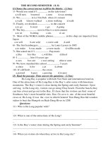 đề thi học kỳ II khối 8