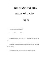BÀI GIẢNG TAI BIẾN MẠCH MÁU NÃO (Kỳ 6) docx