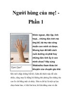 Người hùng của mẹ! Phần 1 pps