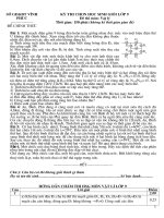 ĐỀ THI HSG TỈNH MÔN VẬT LÝ_HAY