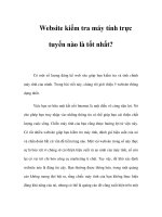 website kiểm tra máy tính trực tuyến nào là tốt nhất