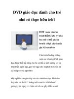 DVD giáo dục dành cho trẻ nhỏ có thực hữu ích? ppt