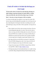 5 bước để website có từ khóa đạt thứ hạng cao trên google