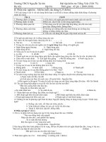 bài tập kiểm tra Tiếng Việtlớp 9