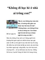 “Không đi học hè ở nhà ai trông con?” pdf
