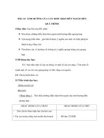 Giáo án Sinh học 6 - ẢNH HƯỞNG CỦA CÁC ĐIỀU KIỆN BÊN NGOÀI ĐẾN QUÁ TRÌNH ppsx