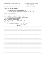 ĐỀ KT ĐẠI 9-TIẾT59-09-10