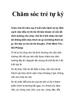 Chăm sóc trẻ tự kỷ potx