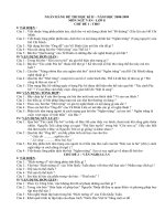 NGÂN HÀNG ĐỀ VĂN 8 HỌC KÌ II