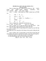 Đề kiểm tra chất lượng HSG lớp 8